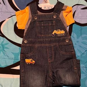 Baby boy 2 piece overall set
